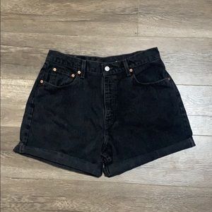 Levis black shorts
